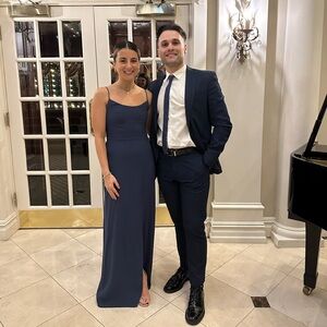 Blue long formal dress